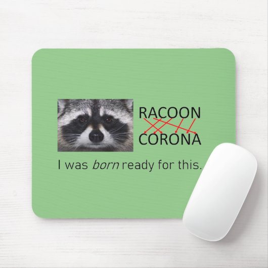 Tapis De Souris Corona Anagram Raccoon sur le Rat (Avec souris)