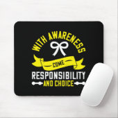 Tapis De Souris Corona Sensibilisation - Responsabilité (Avec souris)