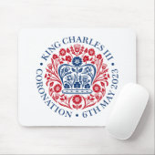 Tapis De Souris Coronation du roi Charles III (Avec souris)