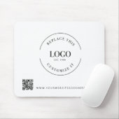 Tapis De Souris Corporate Giveaway promo Custom Logo QR code (Avec souris)