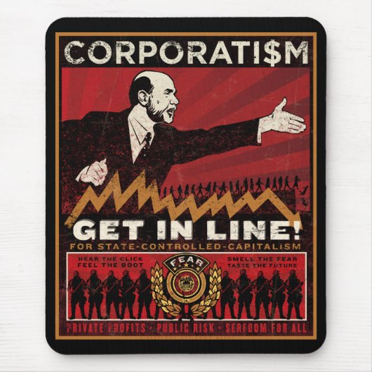 Tapis De Souris Corporatisme Mousepad (Devant)