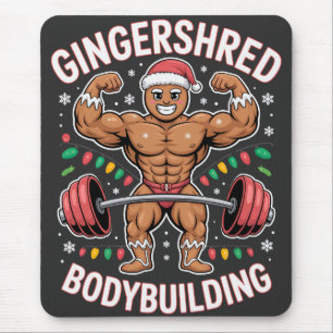 Tapis De Souris Corps de pain d'épices Noël Gym