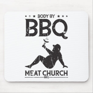 Tapis De Souris Corps Par Bbq Meat Church Bbq - Bbq Enthousiasme