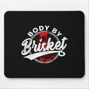 Tapis De Souris Corps Par Brisket Funny Byrbecue Lover Smoker Bbq 