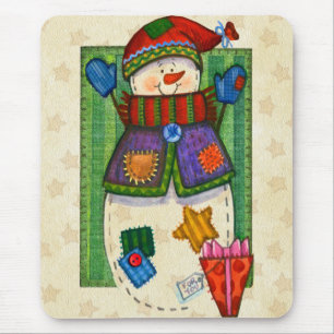 Tapis De Souris Corrections de bonhomme de neige