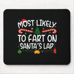 Tapis De Souris Correspondance de famille Noël le plus susceptible