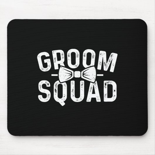 Tapis De Souris Cortège du marié Garçons d'honneur Drôle d'enterre (Devant)