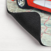 Tapis De Souris Corvette 1957 sur la carte routière (Coin)