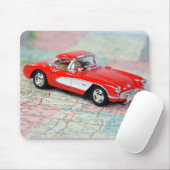 Tapis De Souris Corvette 1957 sur la carte routière (Avec souris)