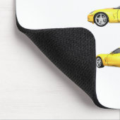Tapis De Souris Corvette jaune : (Coin)