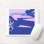 Tapis De Souris Corvette pourpre (Avec souris)