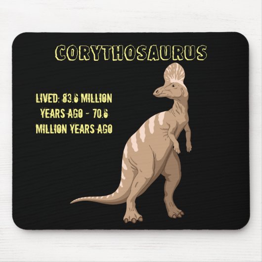 Tapis De Souris Corythosaurus Dinosaur (Devant)