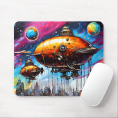 Tapis De Souris Cosmic Airship (Avec souris)
