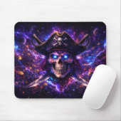 Tapis De Souris Cosmic Pirate Skull Galaxy Gaming Mouse Pad (Avec souris)