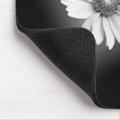 Tapis De Souris cosmos blanc sur noir (Coin)