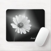 Tapis De Souris Cosmos brillants blancs sur noir (Avec souris)