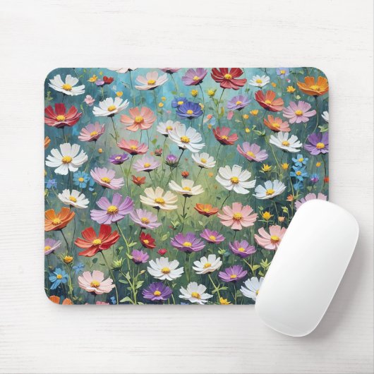 Tapis De Souris Cosmos Garden Abstrait (Avec souris)
