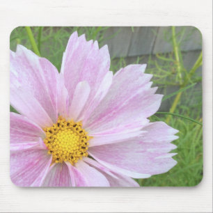 Tapis De Souris Cosmos - rose pâle et vert —