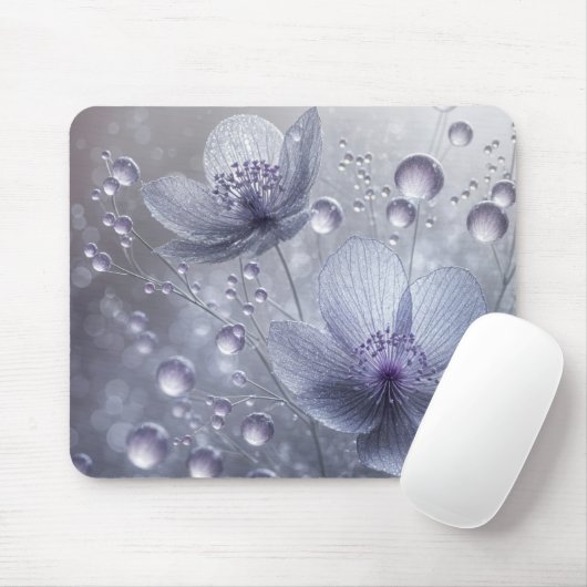 Tapis De Souris Cosmos Violets Dans L'Eau (Avec souris)