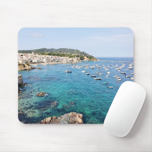 Tapis De Souris Costa Brava Espagne Pittoresque Océan Bleu Voyage (Avec souris)