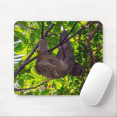 Tapis De Souris Costa Rica - Happy Lazy Sloth, Antonio Manuel NP (Avec souris)