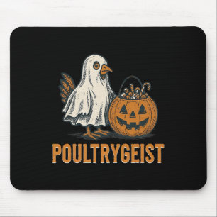 Tapis De Souris Costume Citrouille Poultrygeist Chicken Ghost Hall