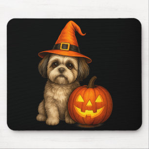 Tapis De Souris Costume de chien citrouille Halloween pour famille