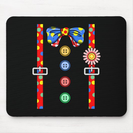 Tapis De Souris Costume de clown Halloween (Devant)