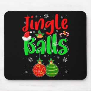 Tapis De Souris Costume de couple adulte drôle de Noël Jingle Homm