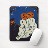Tapis De Souris Costume de fantôme Citrouille Jack O'Lantern (Avec souris)