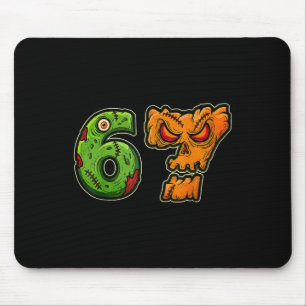 Tapis De Souris Costume de Halloween Six Sept Citrouille Zombie Mè