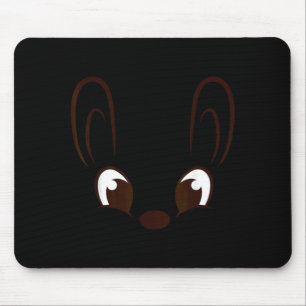 Tapis De Souris Costume de lapin garçon visage lapin Halloween Pâq