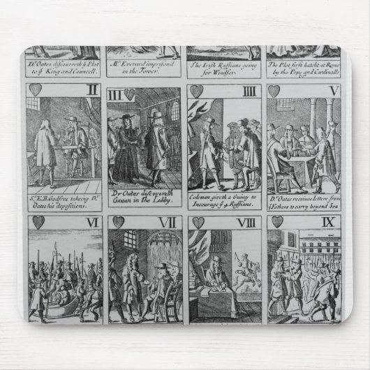 Tapis De Souris Costume des coeurs illustrant 'le Plot papal (Devant)