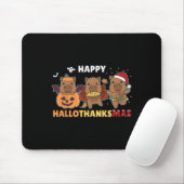 Tapis De Souris Costume d'Halloween de Noël Capybara Happy Halloth (Avec souris)