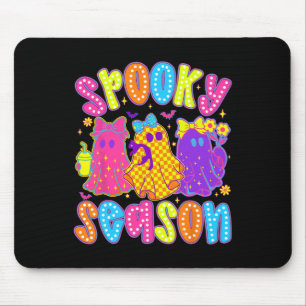 Tapis De Souris Costume d'Halloween G Fleur Fleur Fête Fantôme Sai