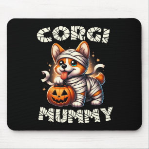 Tapis De Souris Costume d'Halloween mignon Corgi gallois Amoureux