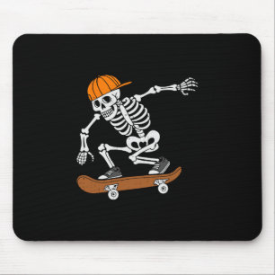 Tapis De Souris Costume d'Halloween skateboard squelette faisant d