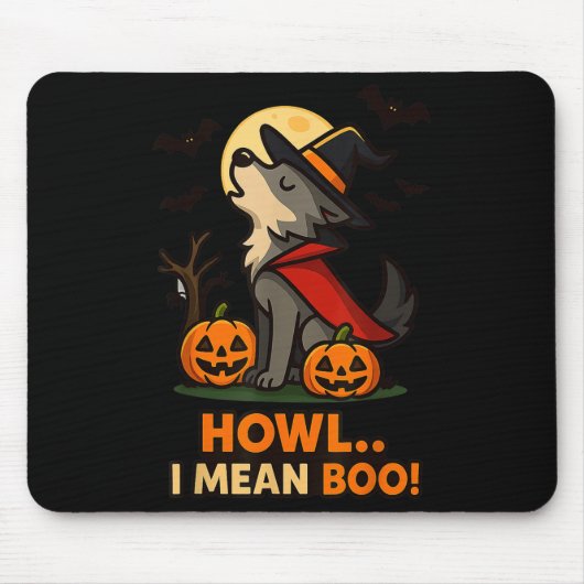 Tapis De Souris Costume d'Halloween Wolf amusant - Comment Je Veux (Devant)