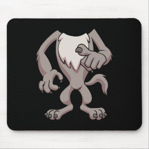 Tapis De Souris Costume Wolf Pour Halloween Loup-Occidental Cospla