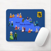 Tapis De Souris Costumes du Nord-Pas-de-Calais, France (Avec souris)
