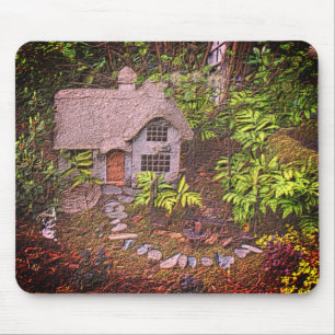 Tapis De Souris Cosy Cottage Flower Garden Nature Art