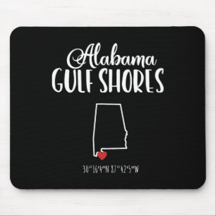 Tapis De Souris Côte du Golfe Alabyma Destination de vacances