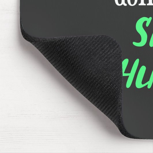 Tapis De Souris Côté Hustle Cooties Neon Texte vert (Coin)