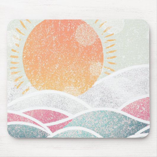 Tapis De Souris Côté/Plage/ensoleillé (Devant)
