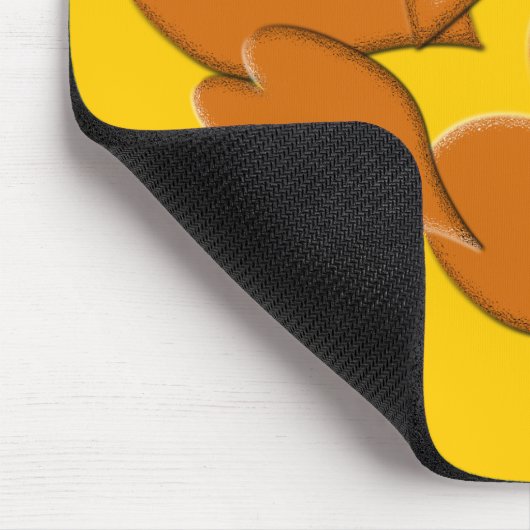 Tapis De Souris Côté plus doux de l'orange (Coin)