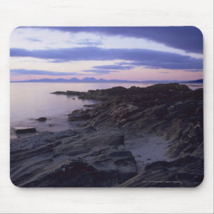 Tapis De Souris Côte rocheuse au coucher du soleil dans Kintyre,