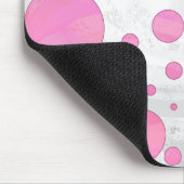 Tapis De Souris Coton Bonbon Pink Polka Dot (Coin)