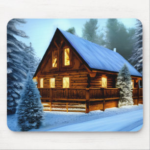 Tapis De Souris Cottage Country Northern Pine Cabine