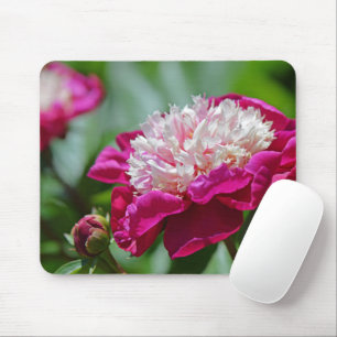 Tapis De Souris Cottage rose Peony Jardin botanique Fleur