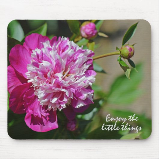 Tapis De Souris Cottage rose Peony Motivation Fleur (Devant)